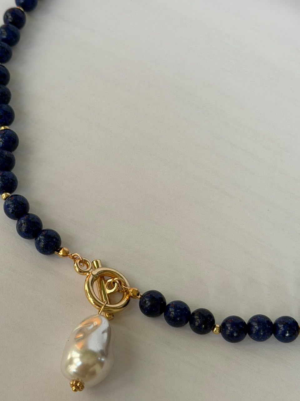 Colgante Perla azul