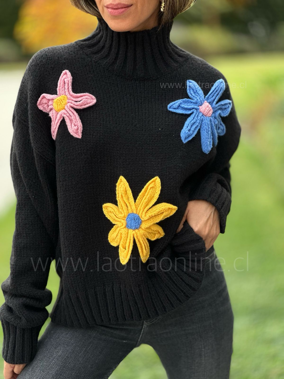 Sweater Margarita negro