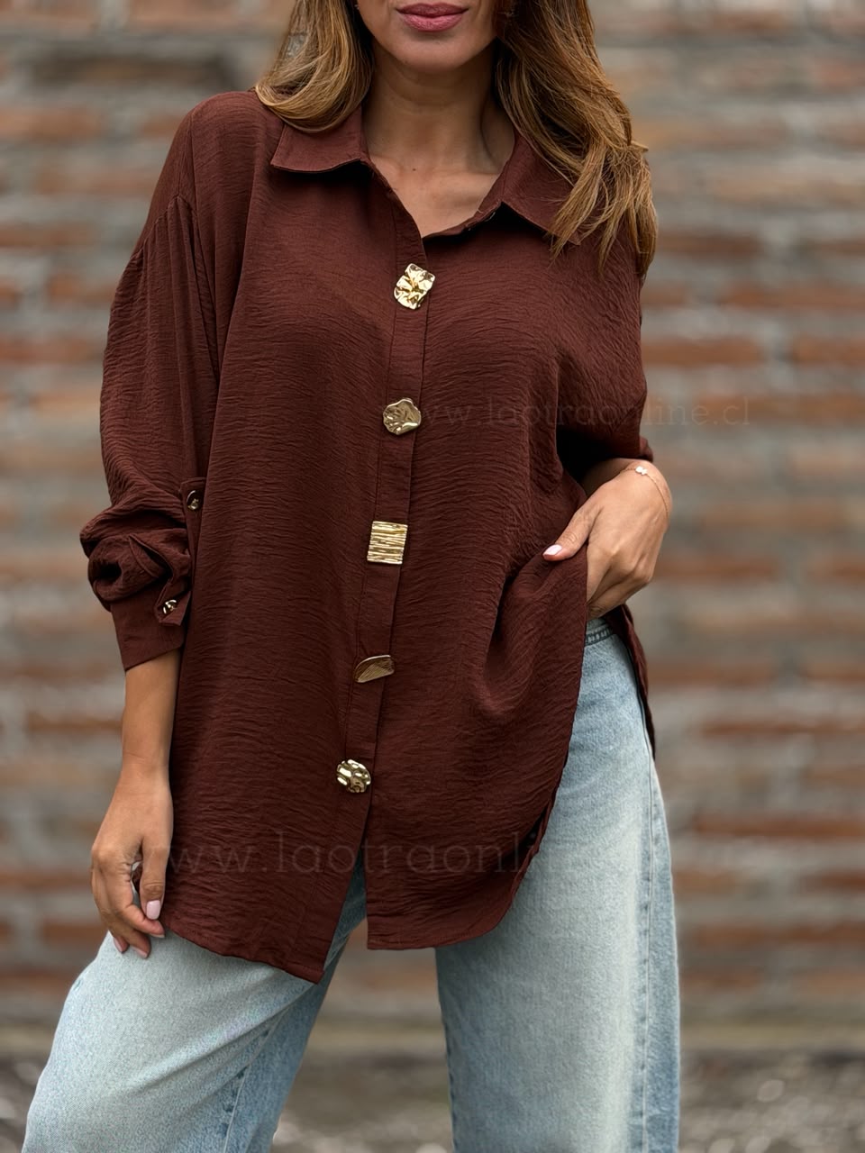 Blusa Londres choco