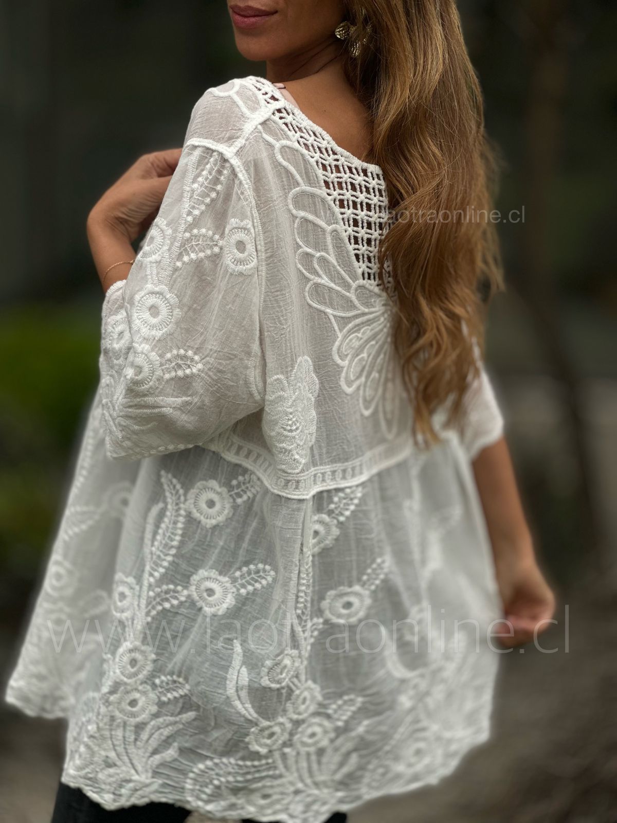 Blusón Rafaela blanco