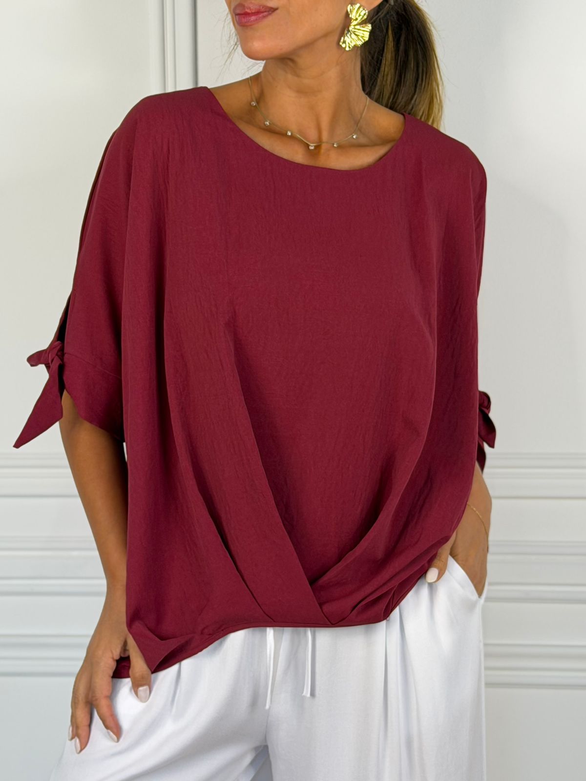 Blusa Livorno cherry