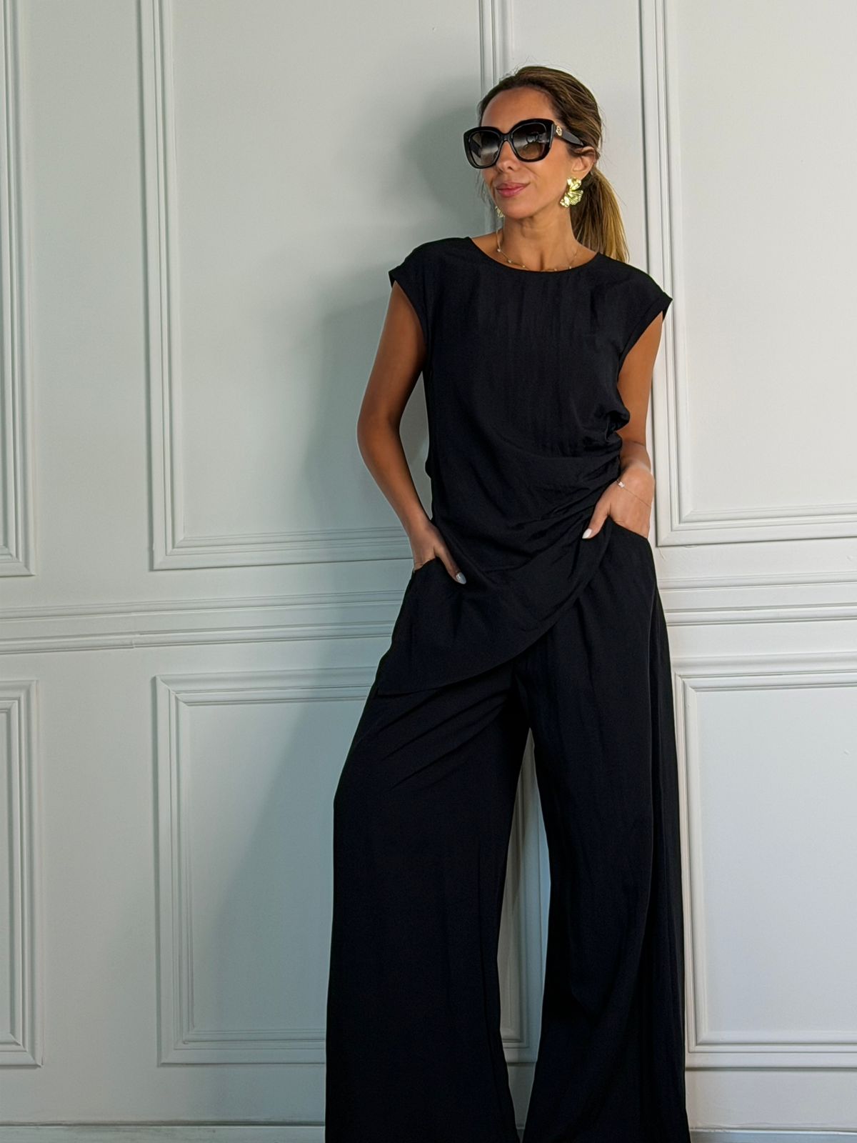 Pantalón Romana negro