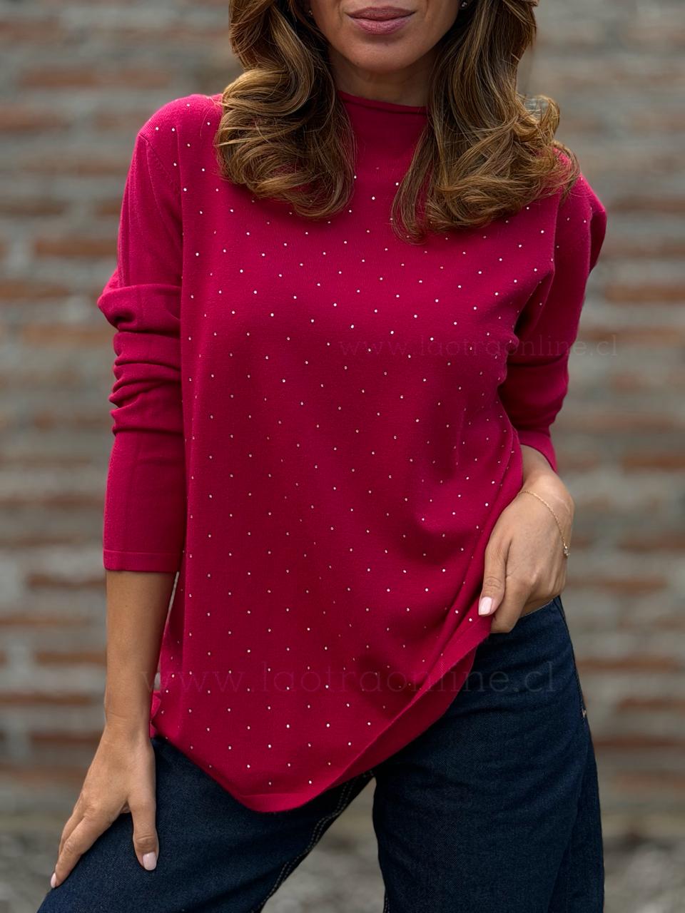 Sweater Glamour cherry