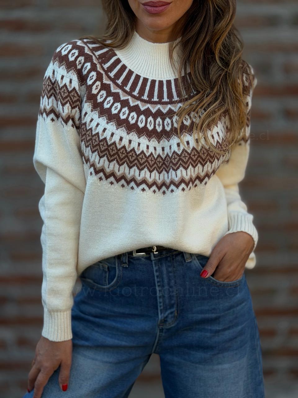 Sweater Bohemio blanco