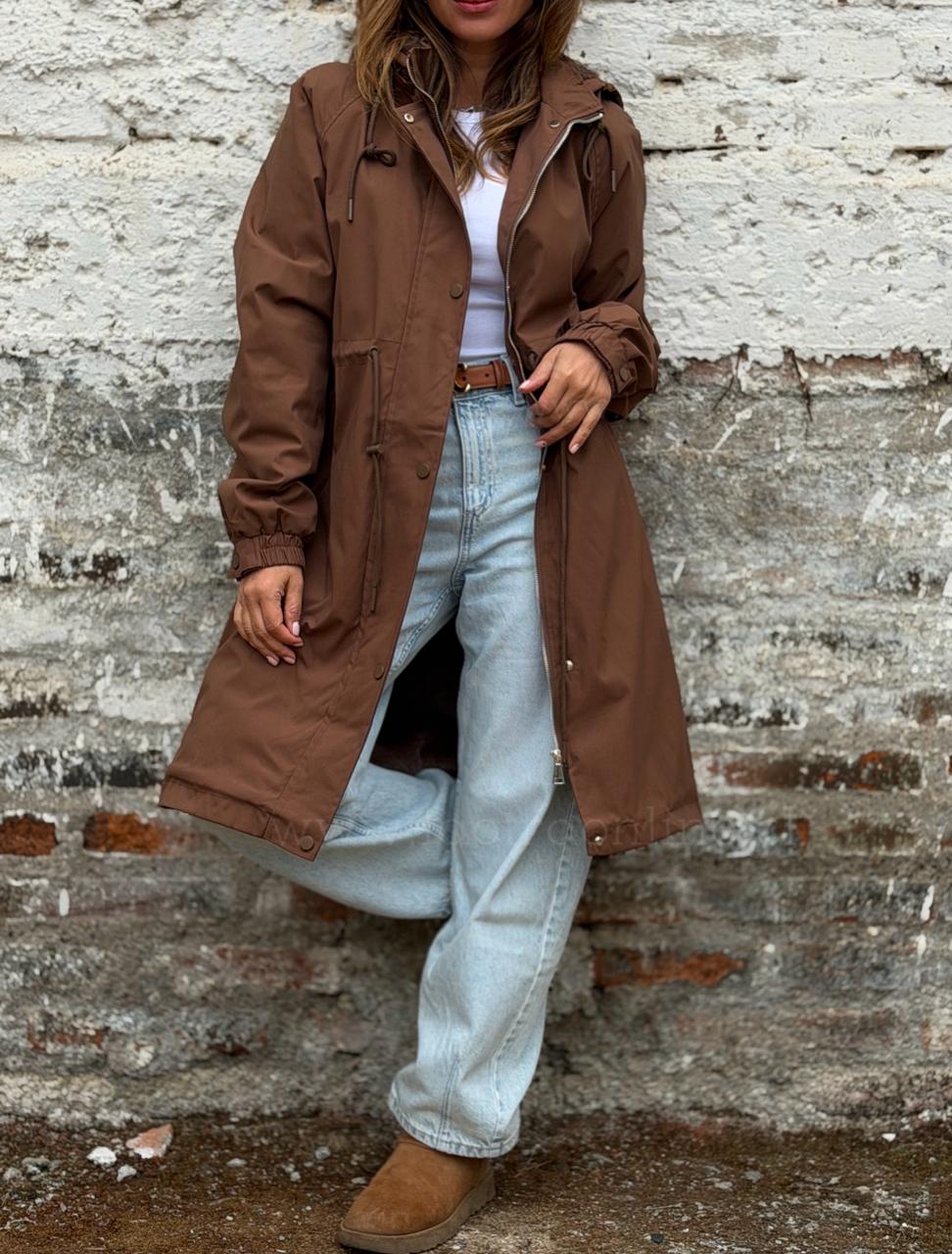 Chaqueta Gabardina/chiporro marrón