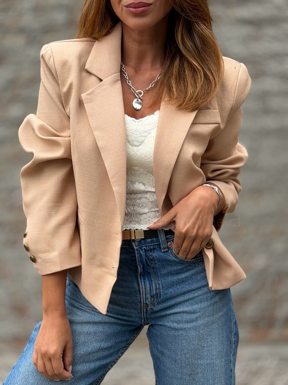 Blazer Grecia camel