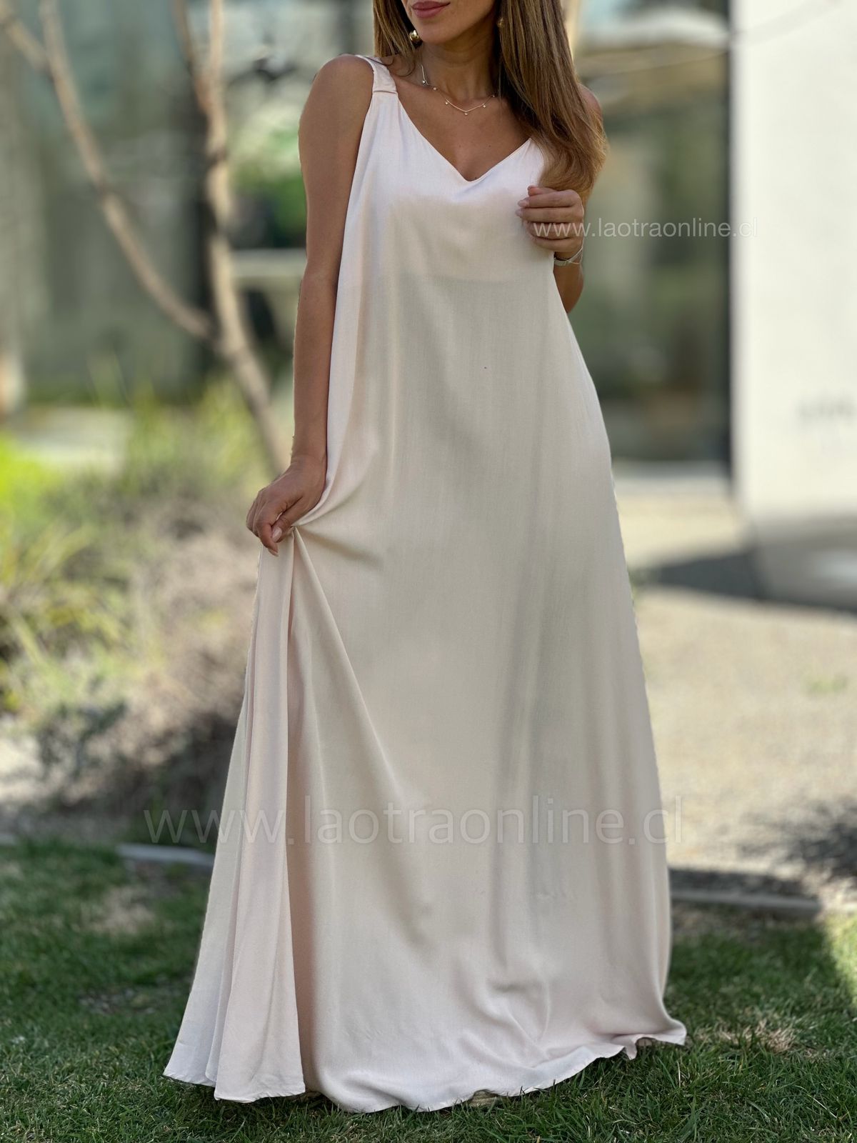 Maxi vestido Playa beige
