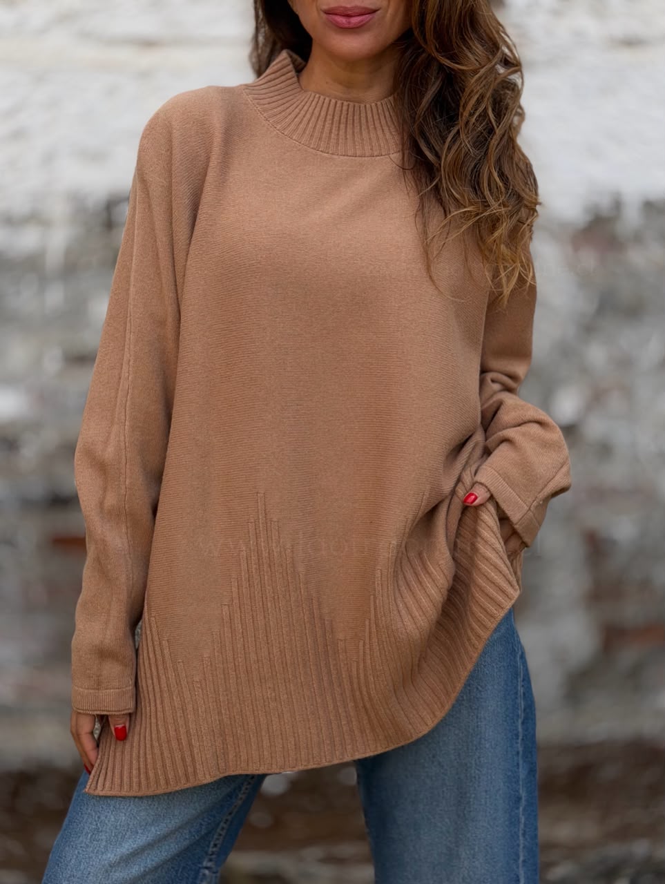Sweater Georgia camel