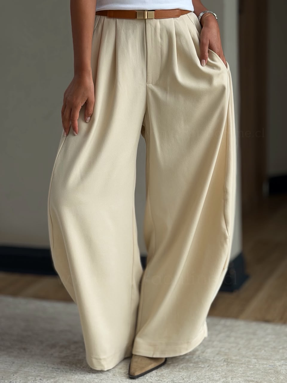 Pantalón Caribe marfil