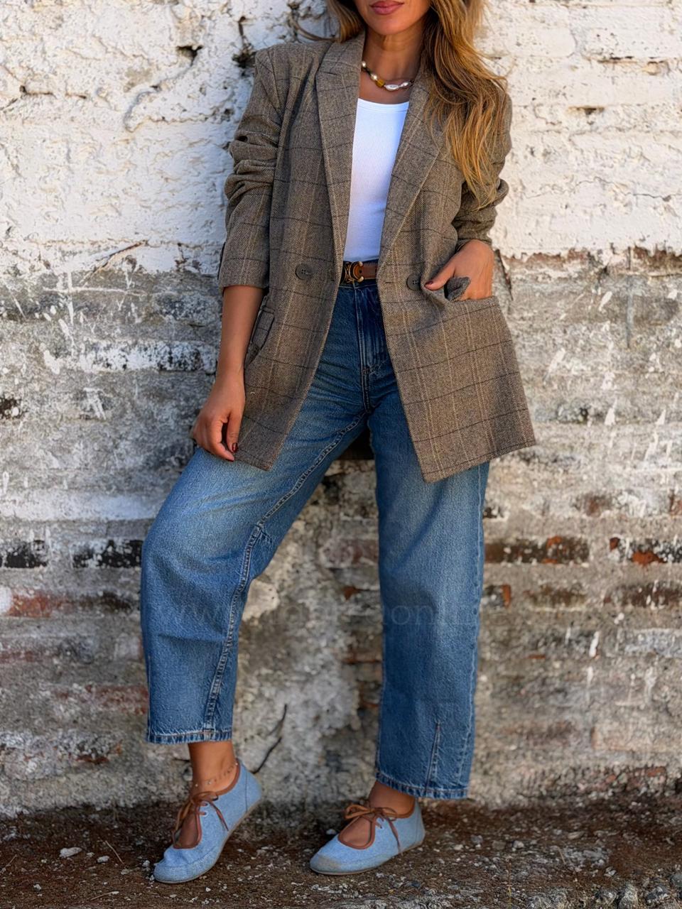 Blazer sastrero  camel