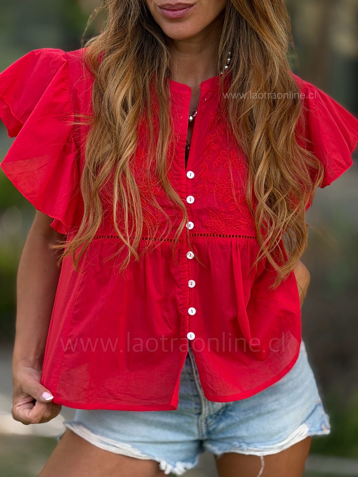 Blusa Encantadora rojo