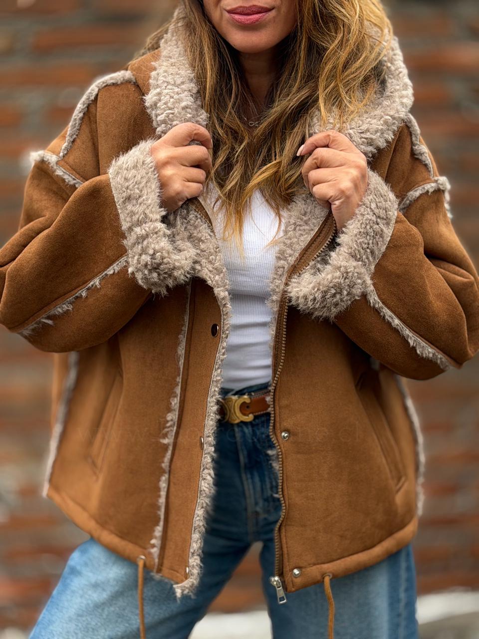 Chaqueta Corderito toffe