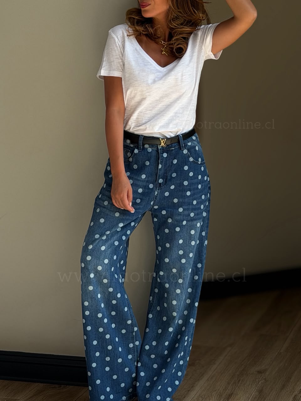 Jeans mezclilla Lunar azul