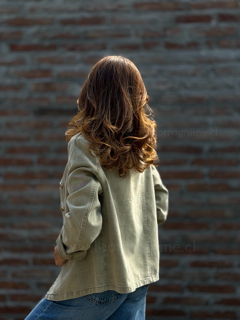 Chaqueta Napoleón Oversize arena/olivo