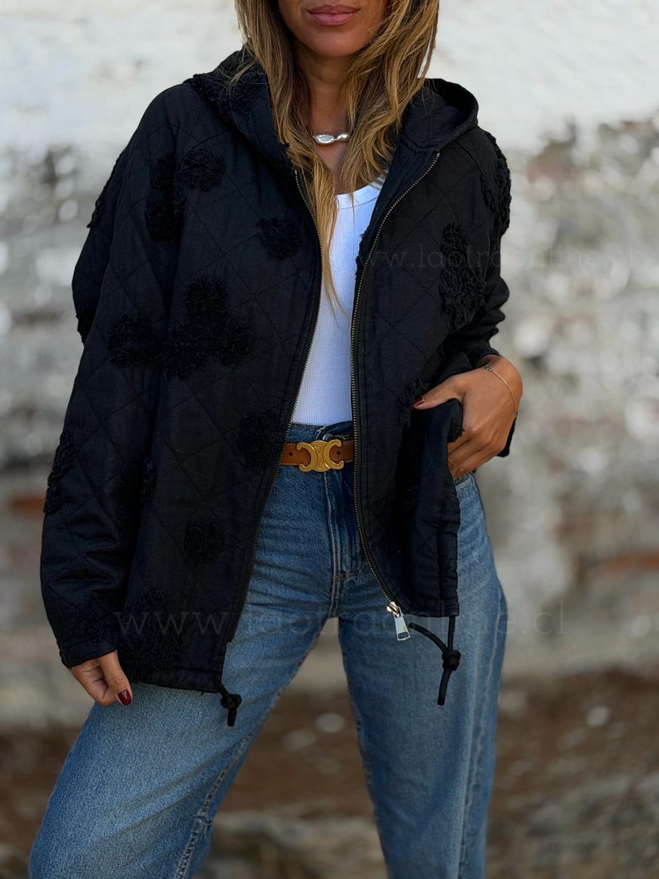 Chaqueta Relieve negro