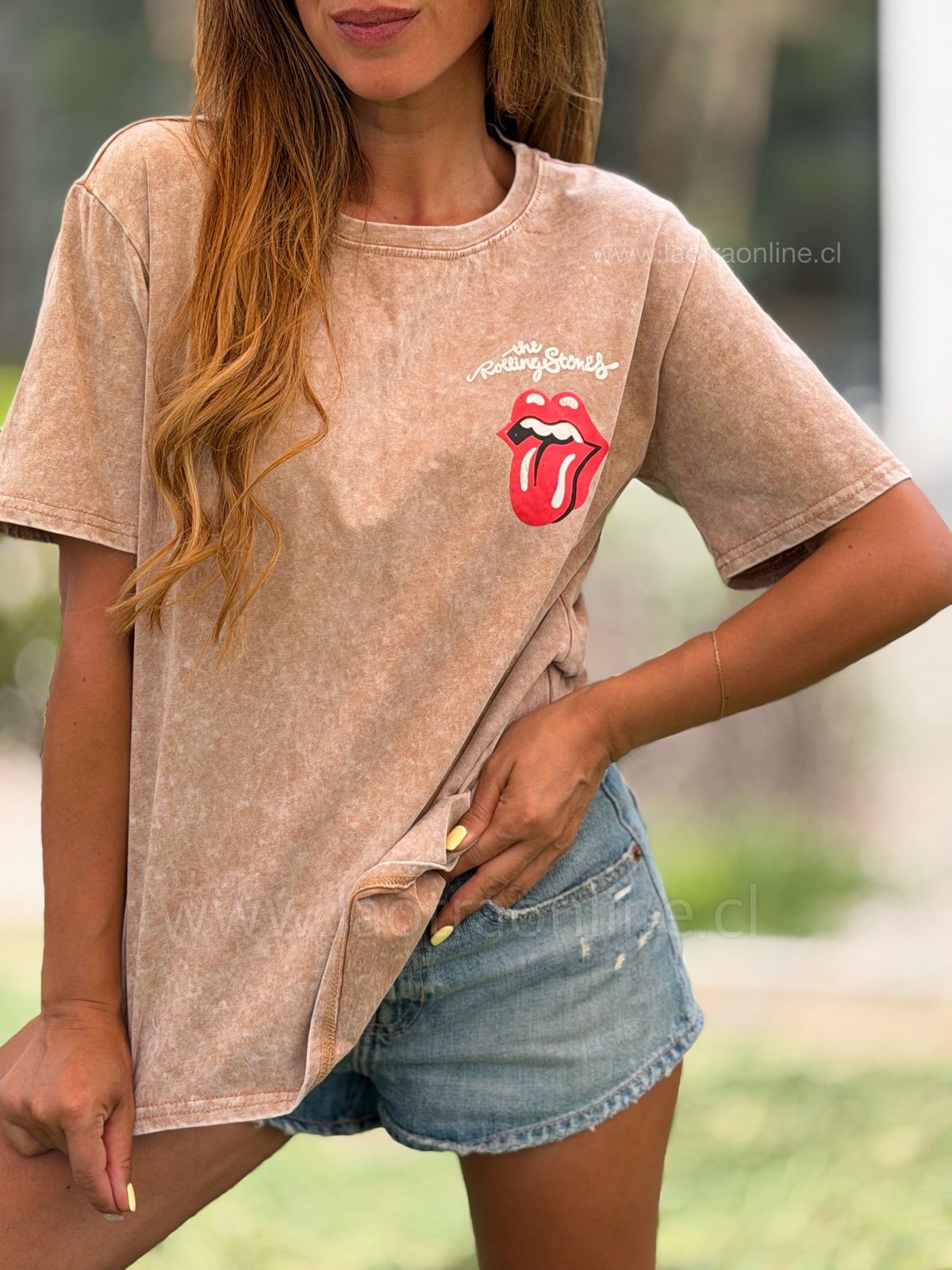 Polera Rolling camel