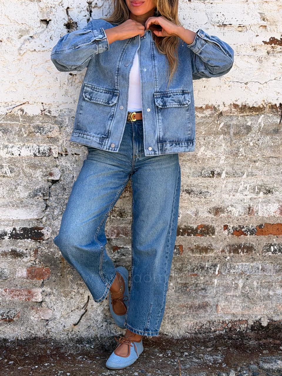 Chaqueta Barcelona celeste