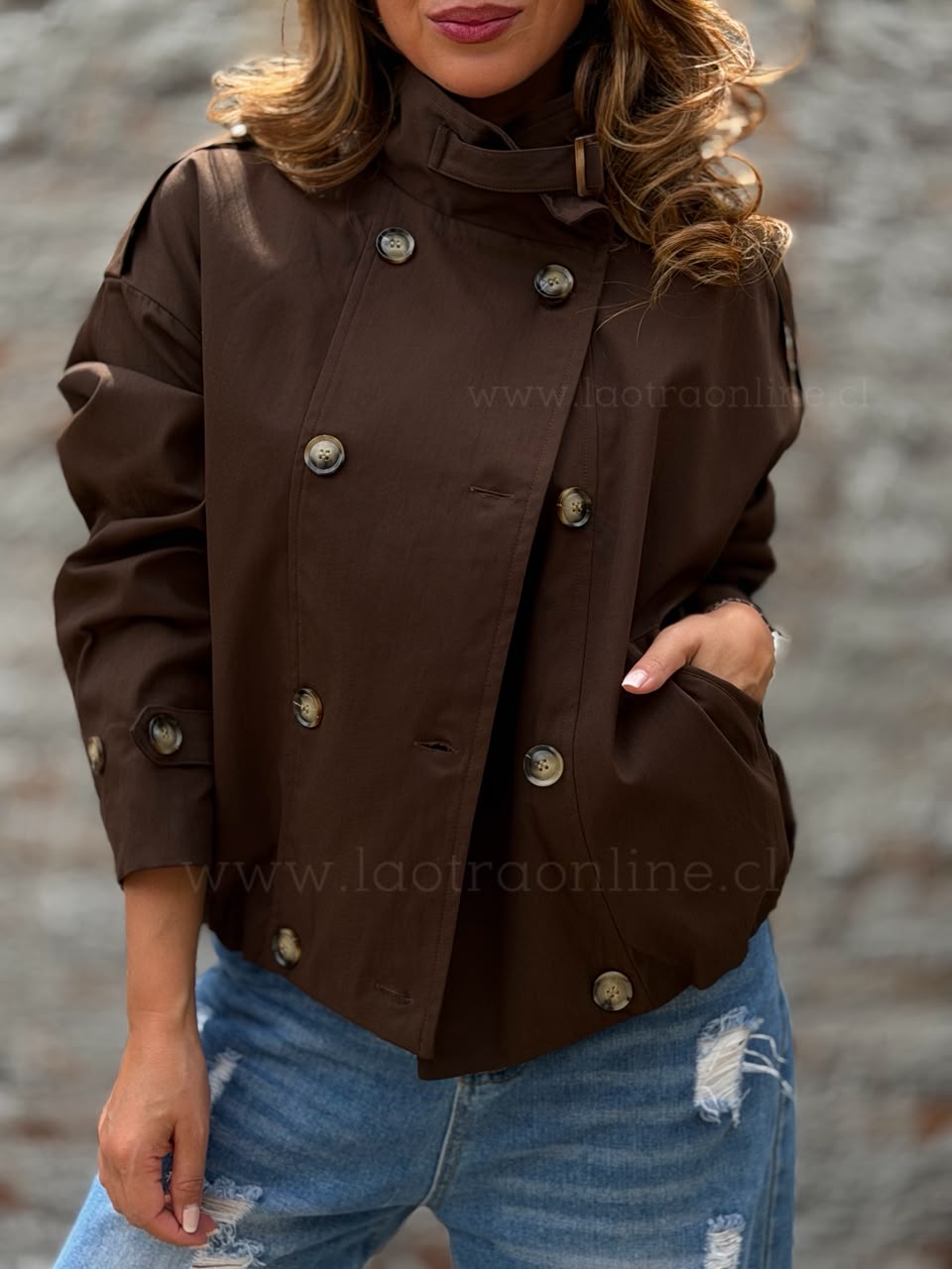 Trench Espectáculo marrón