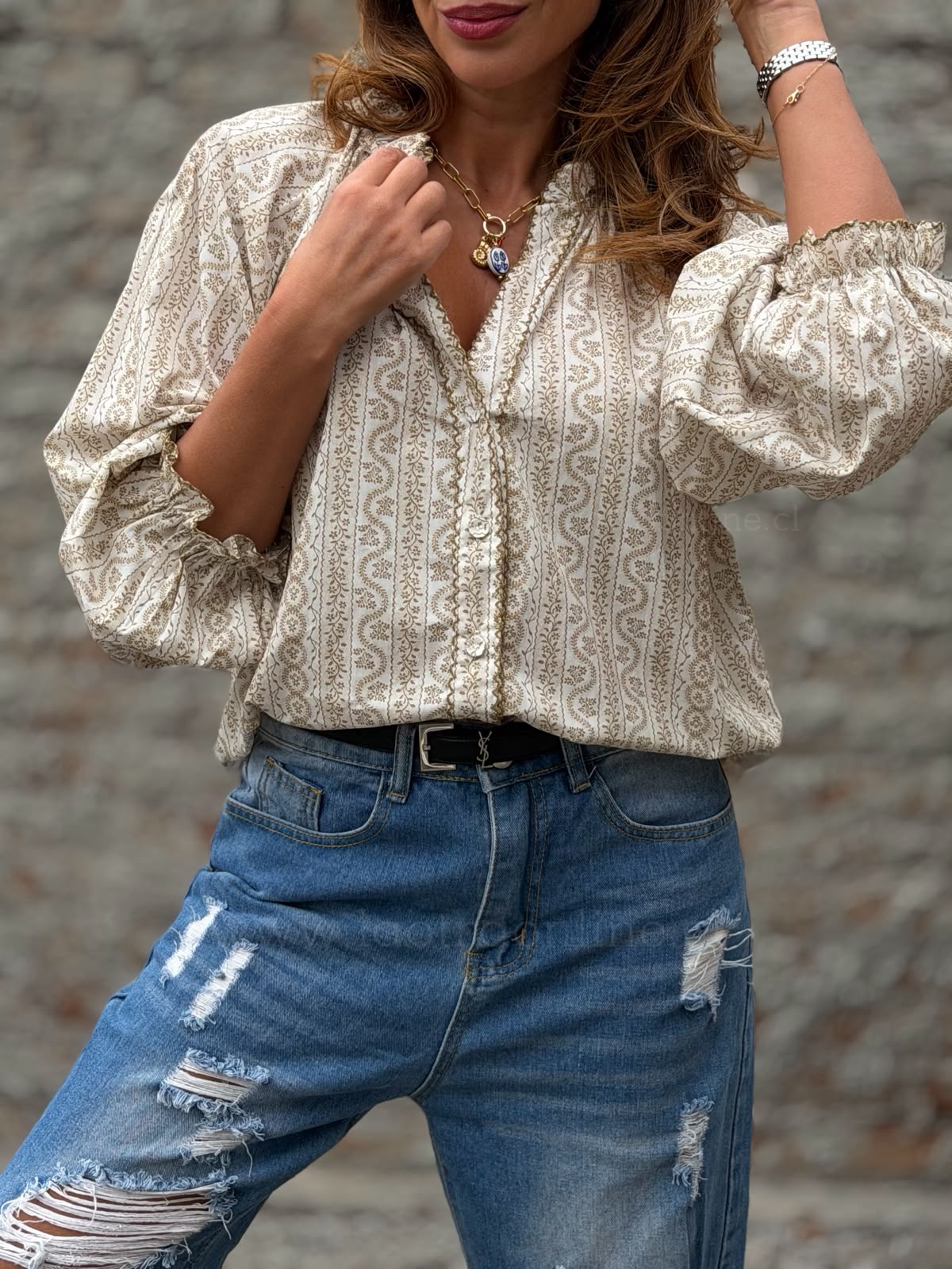 Blusa Sicilia mostaza