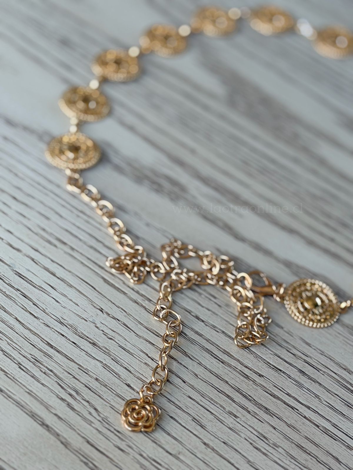 Cinturón Viña dorado