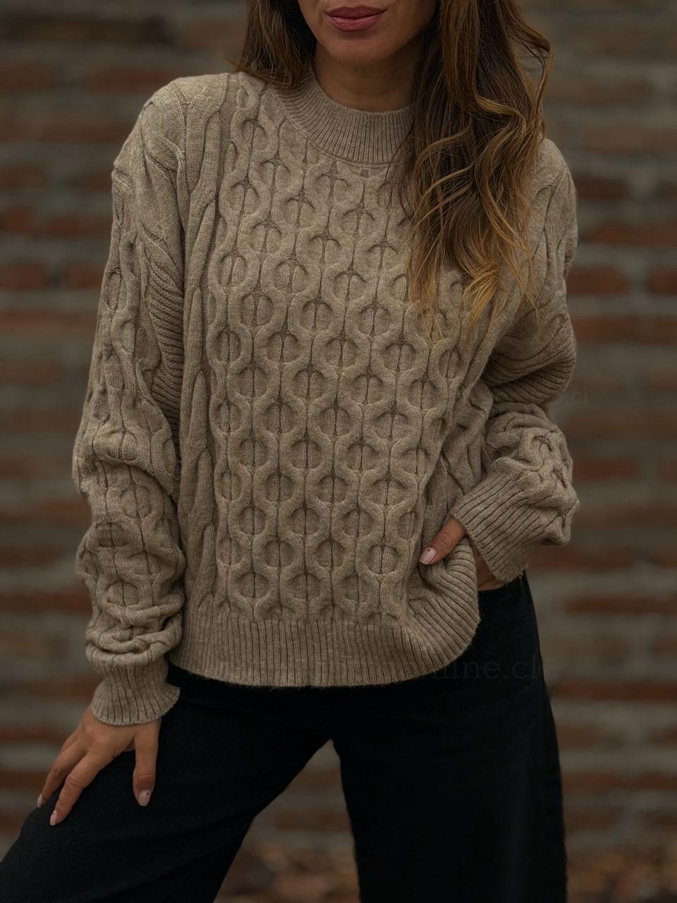 Sweater Panal camel