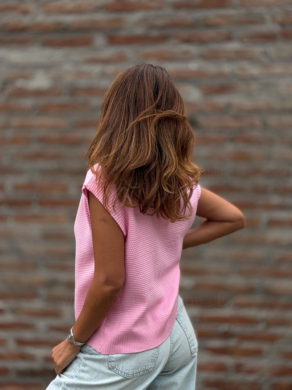 Polera Hilo Marinera rosa