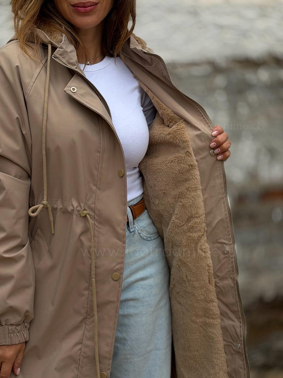 Chaqueta Gabardina/chiporro camel