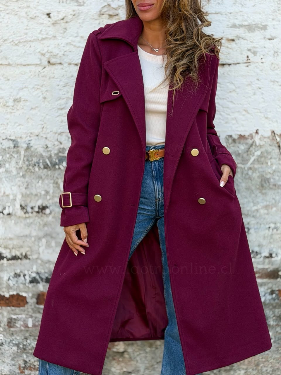 Abrigo Monarca cherry