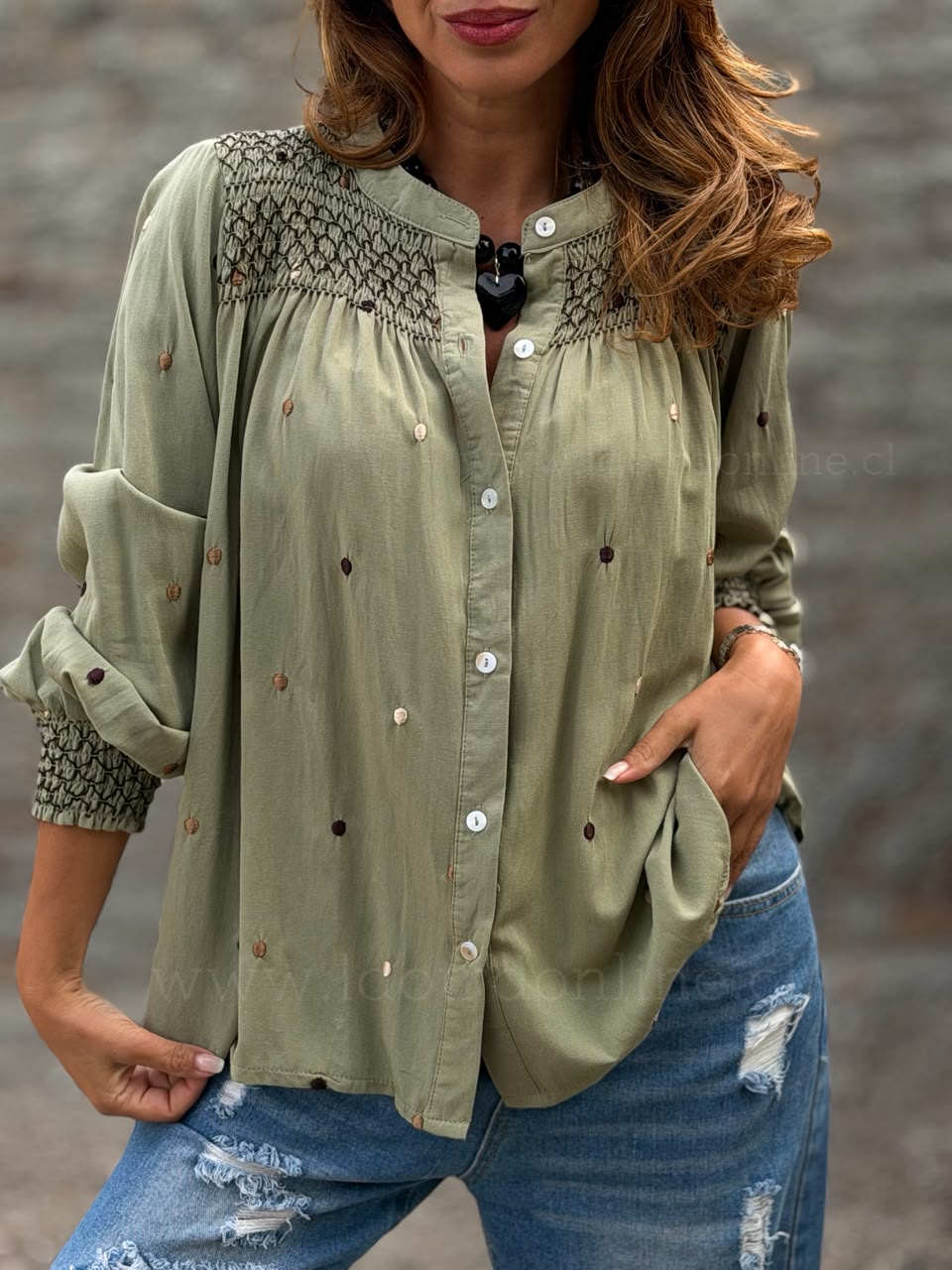 Blusa Eleanor verde
