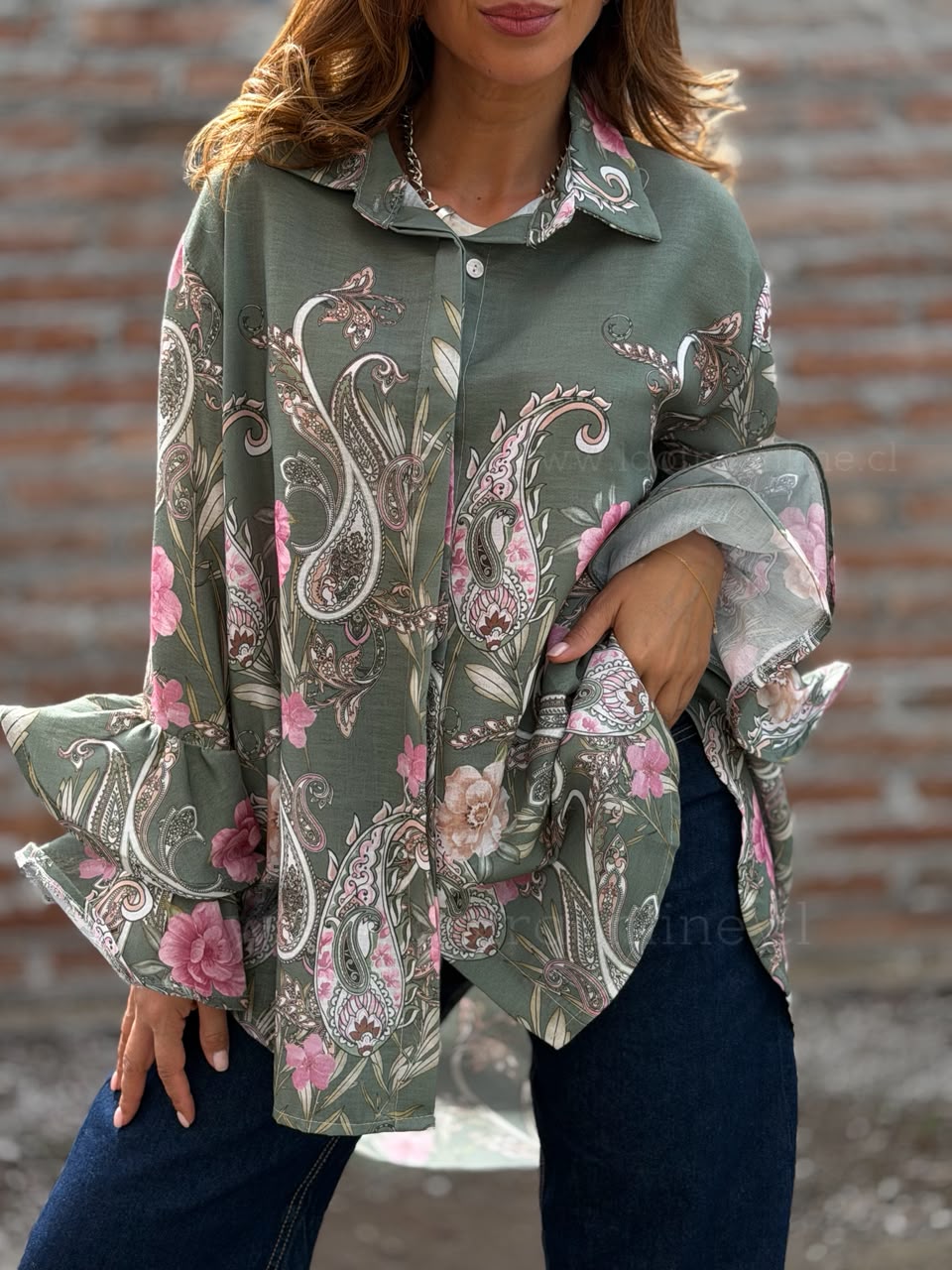 Blusón Parisino olivo