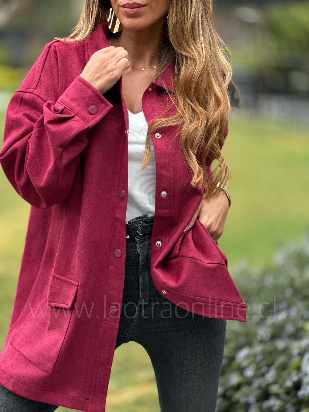 Sobrecamisa La plata Cherry