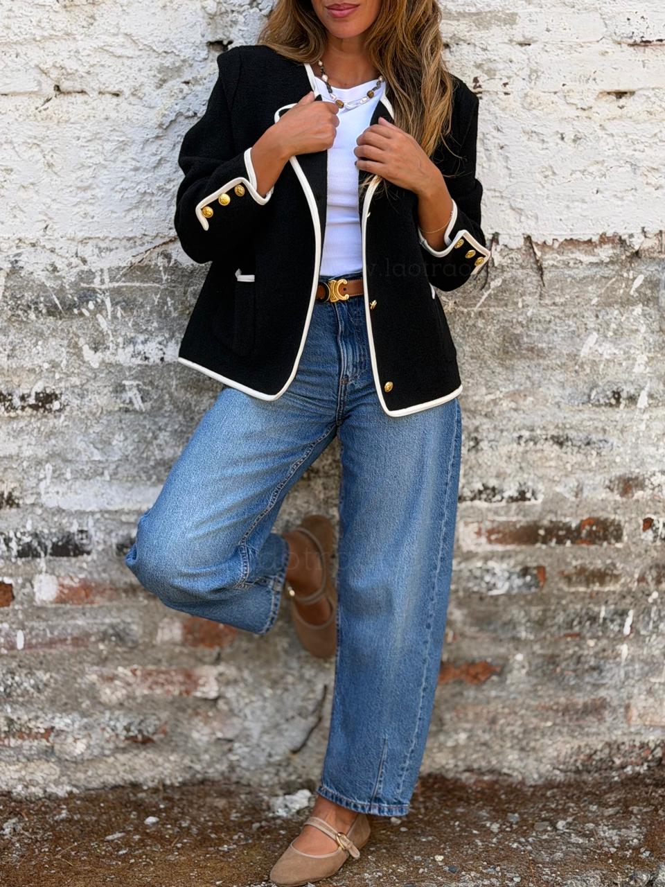 Abrigo Princesa negro