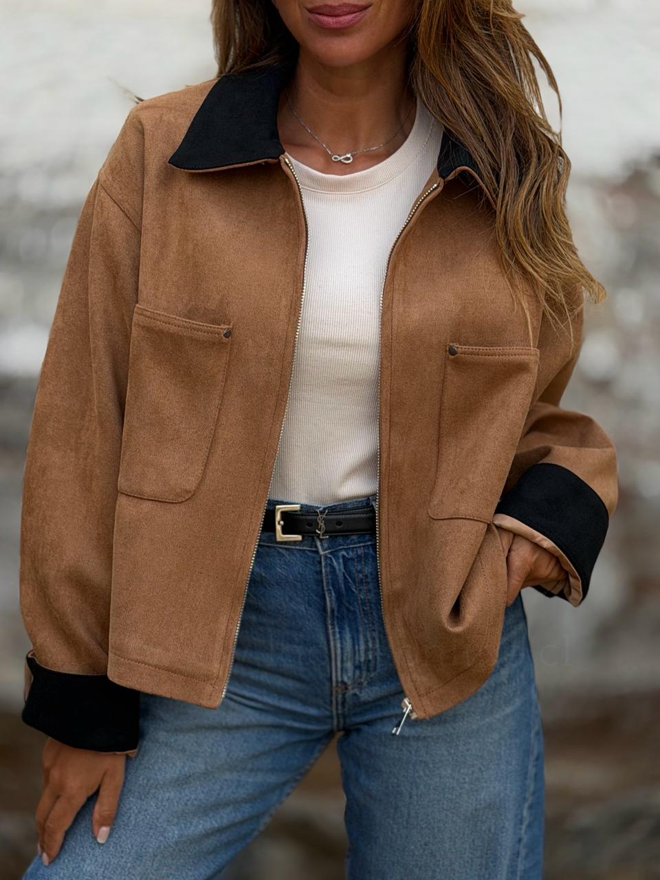 Chaqueta Gamucina premium toffe