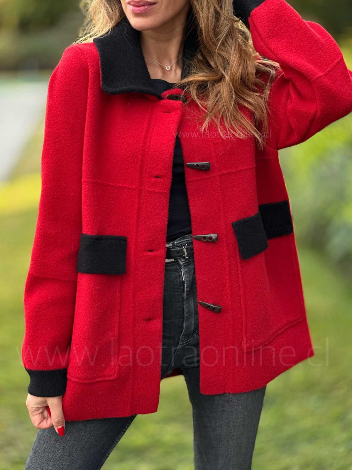 Abrigo Calgary rojo