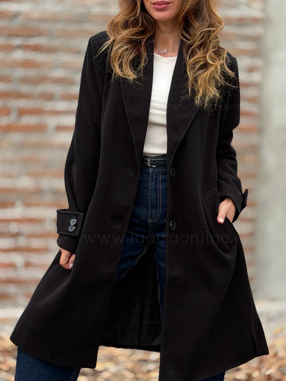 Abrigo Espiga Alma negro