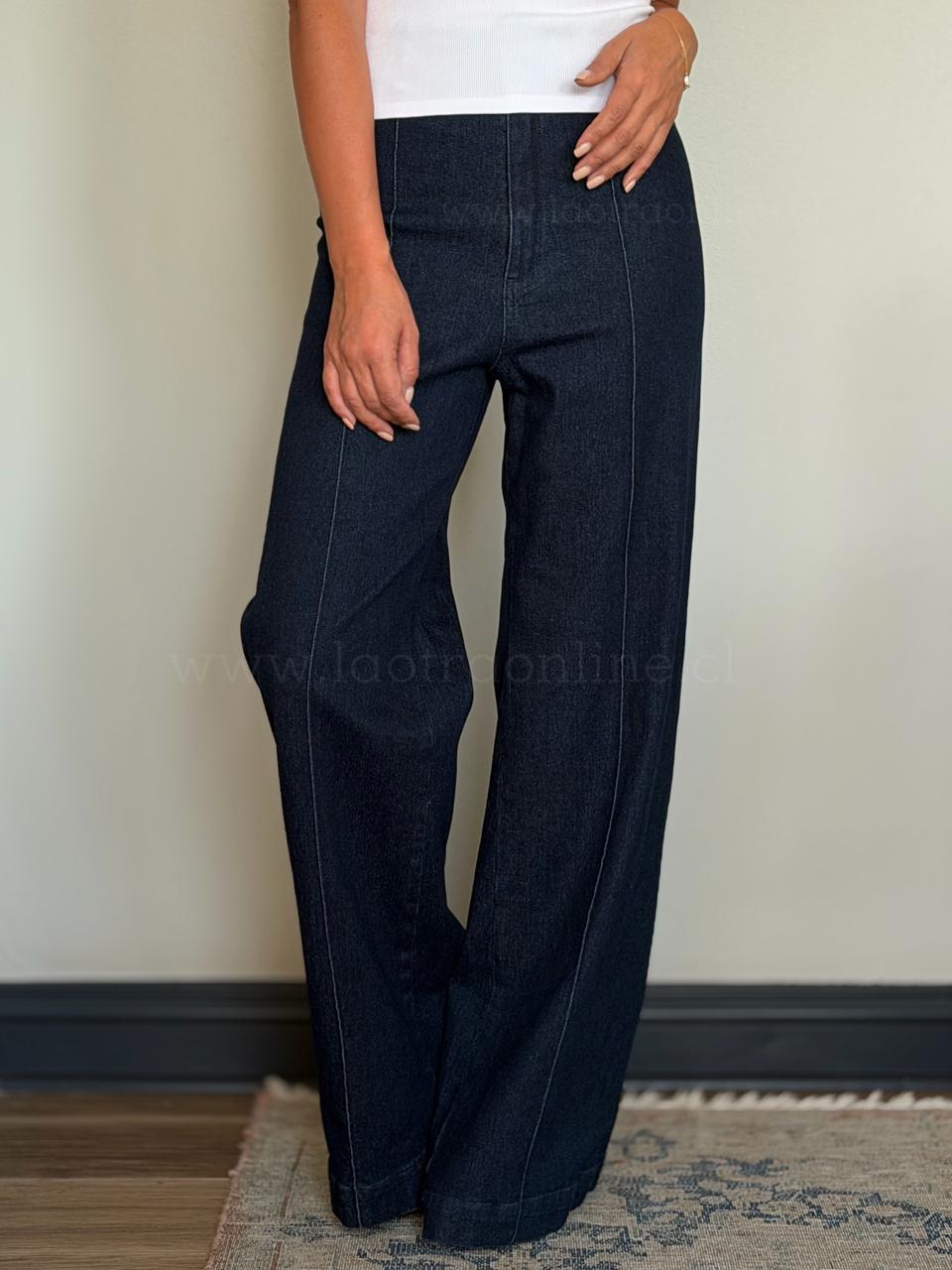 Wide Leg mezclilla azul
