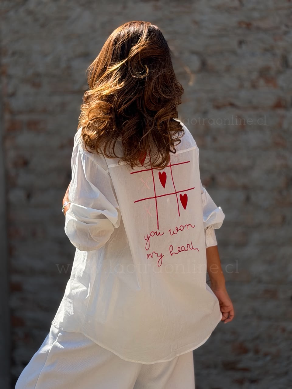 Blusa Amor blanco
