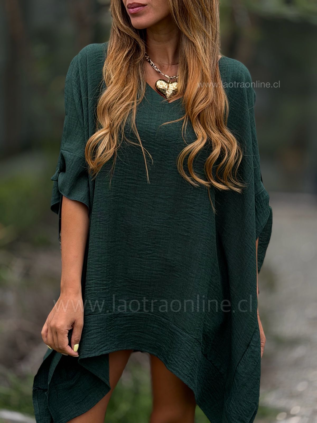 Blusón Mariquina esmeralda