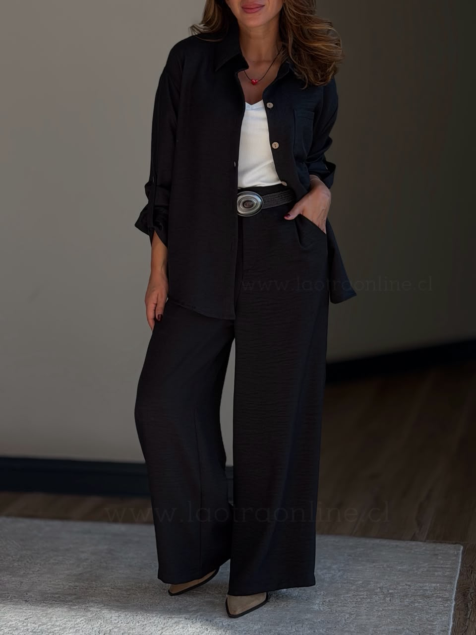 Set Pantalón+Blusa negro