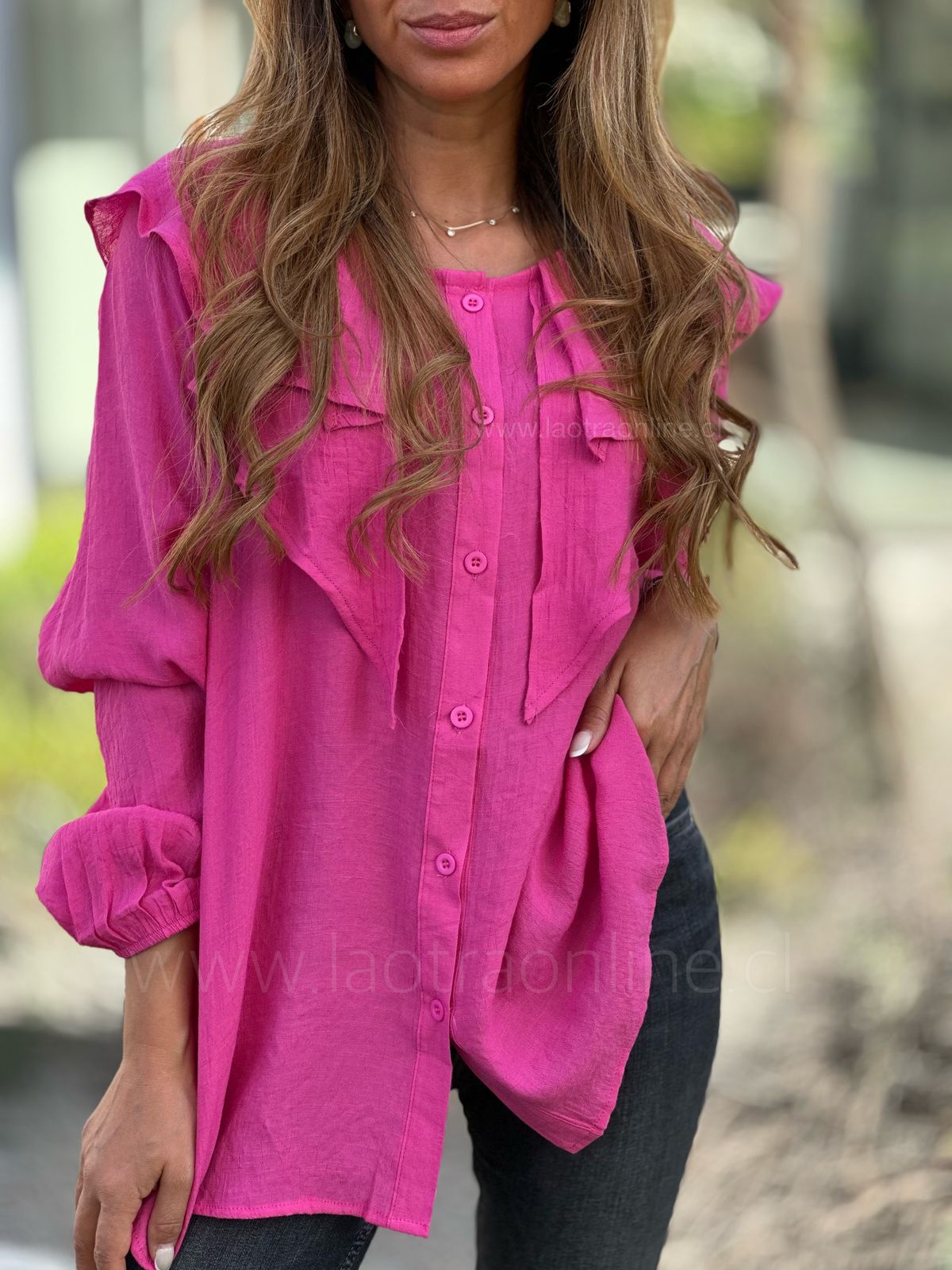 Blusa Belén fucsia