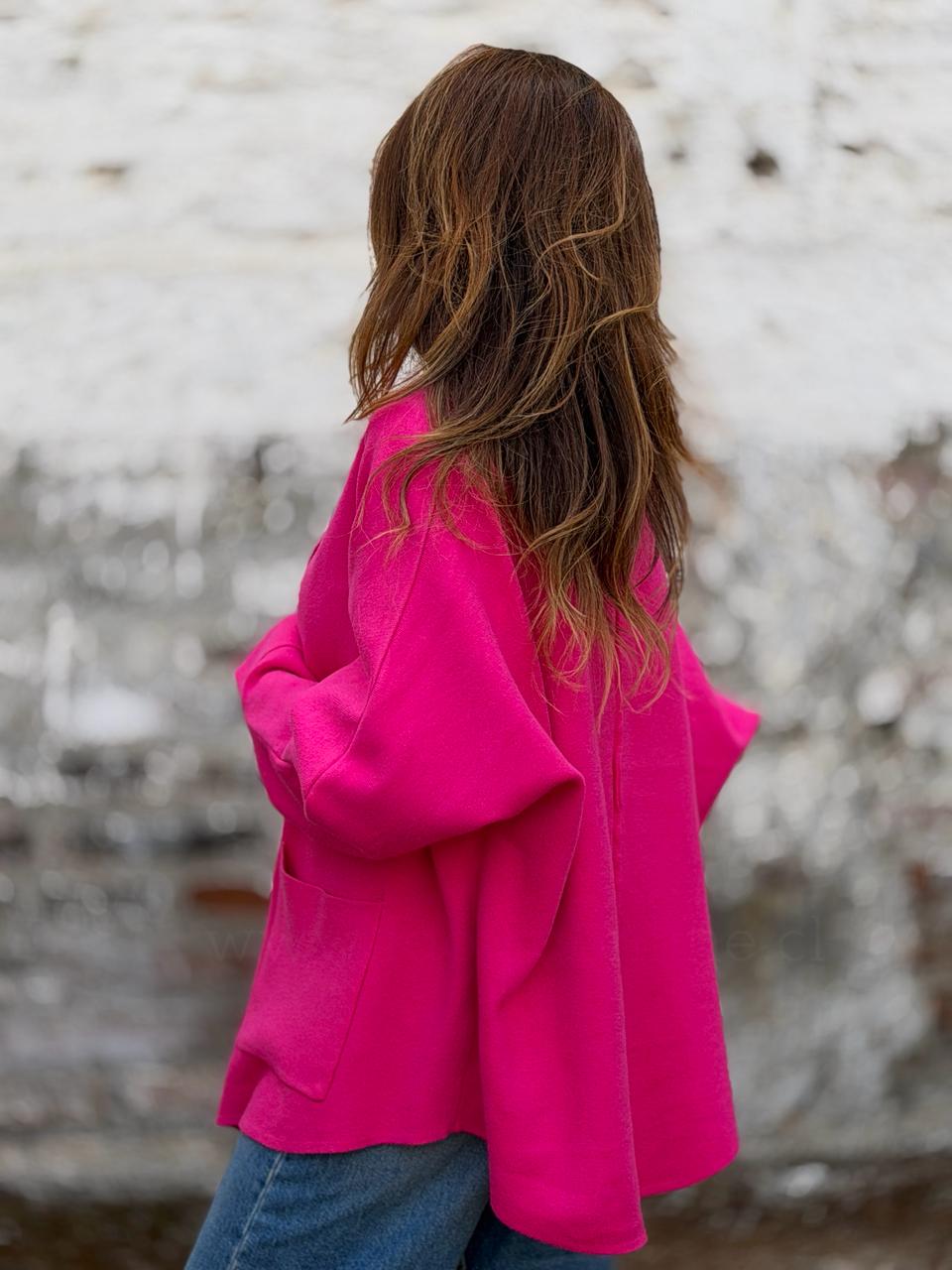 Blazer lana fucsia