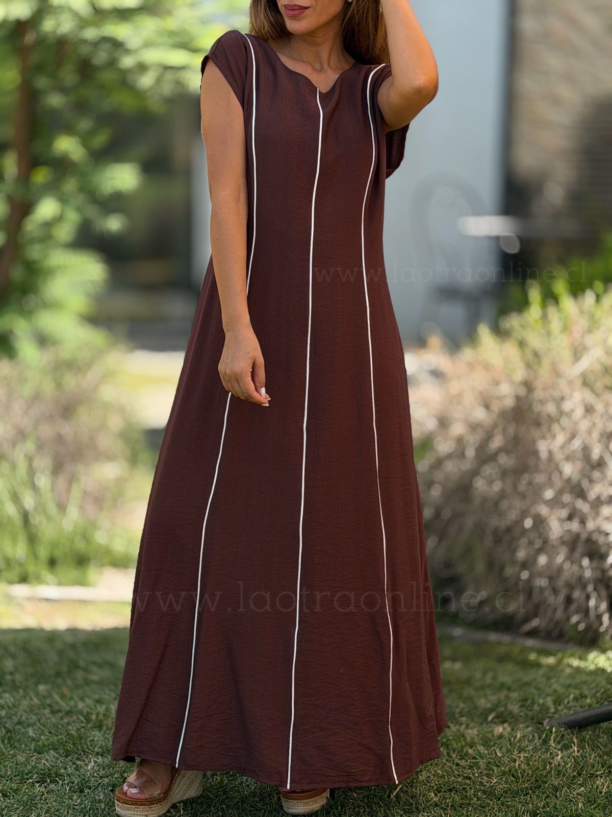 Vestido Líneas choco