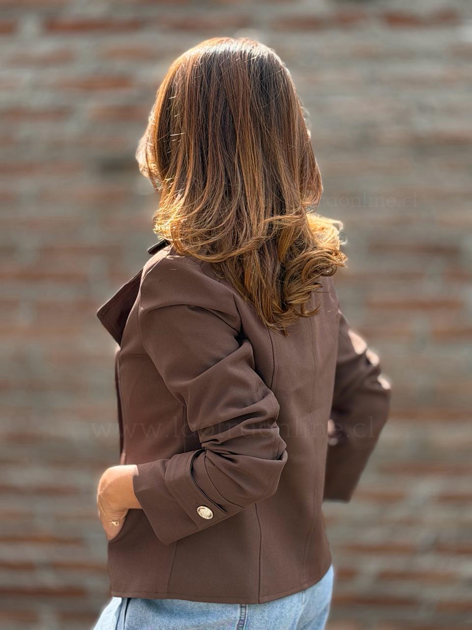 Blazer Baronesa marrón