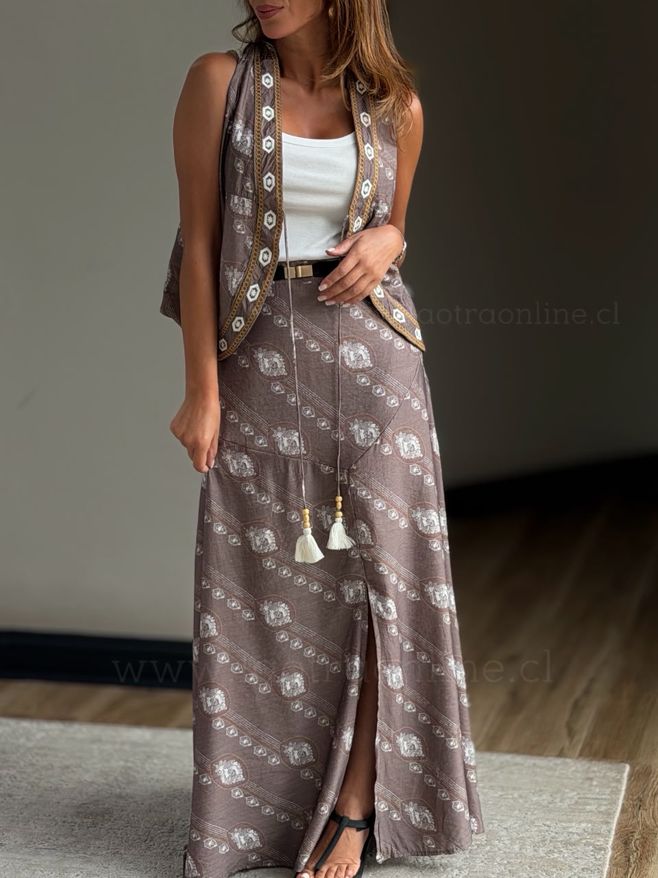 Set Bordado malva