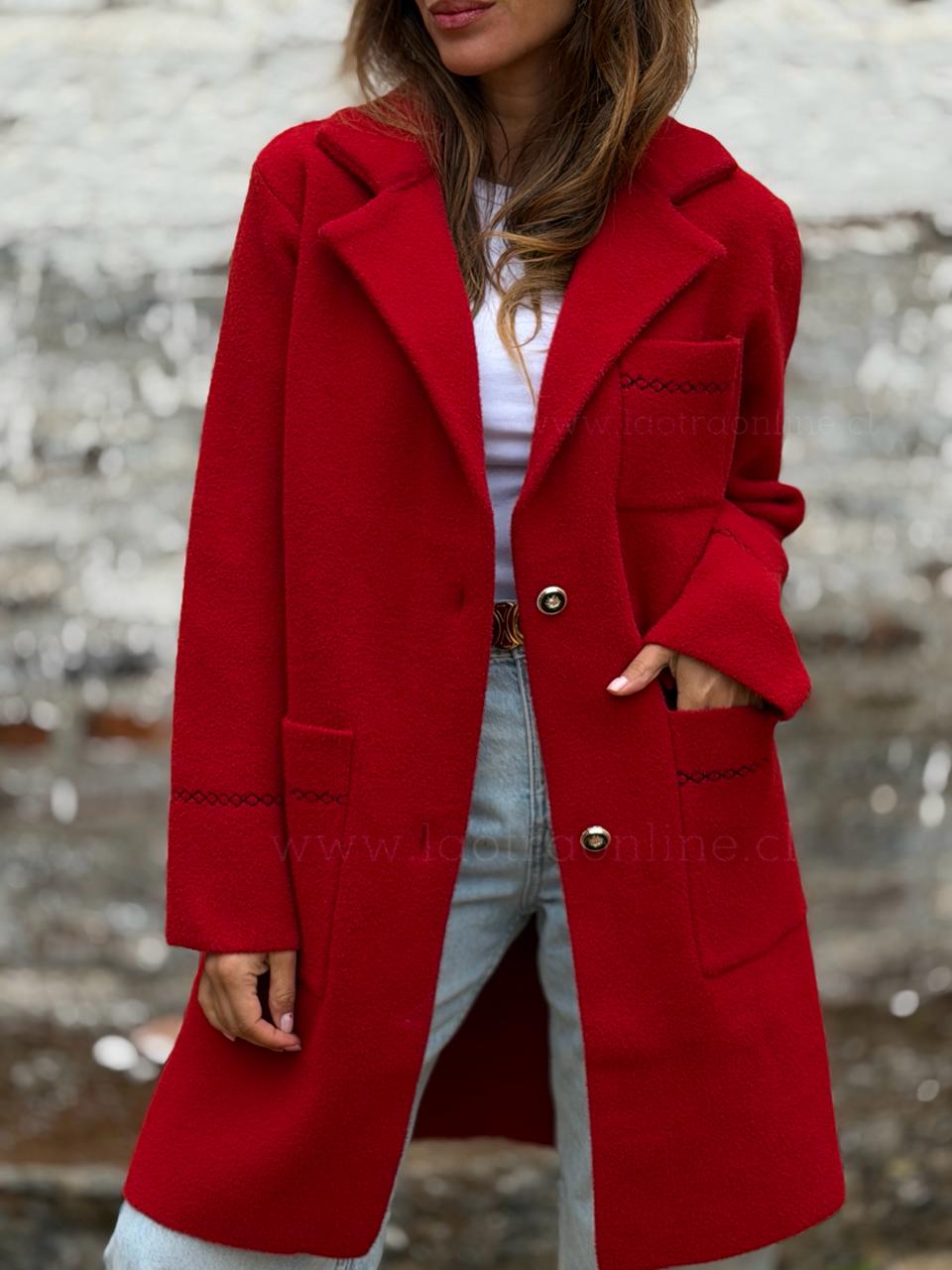 Abrigo Sweet rojo