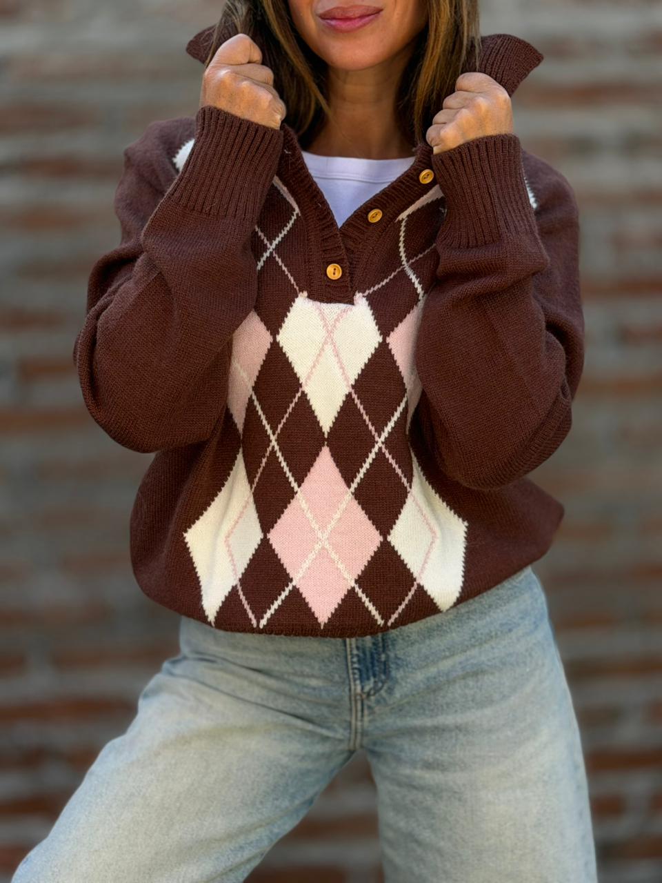 Sweater París Eloise  marrón