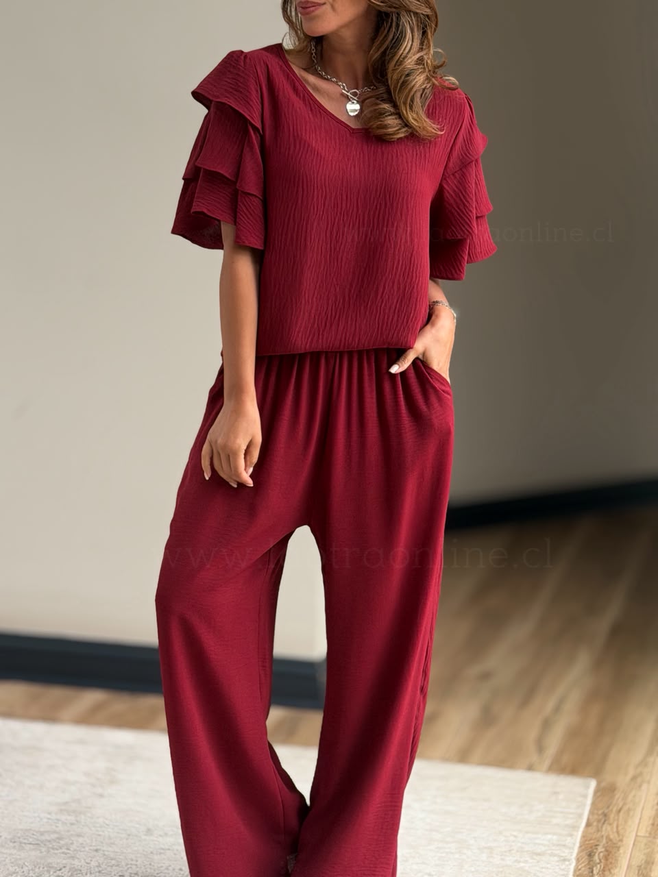 Set Florida rojo vino