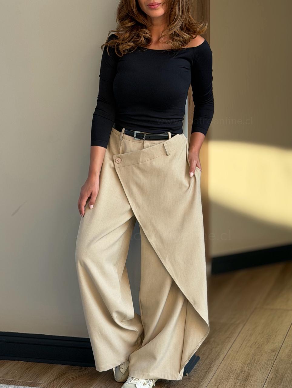 Pantalón Cool Cruzado beige