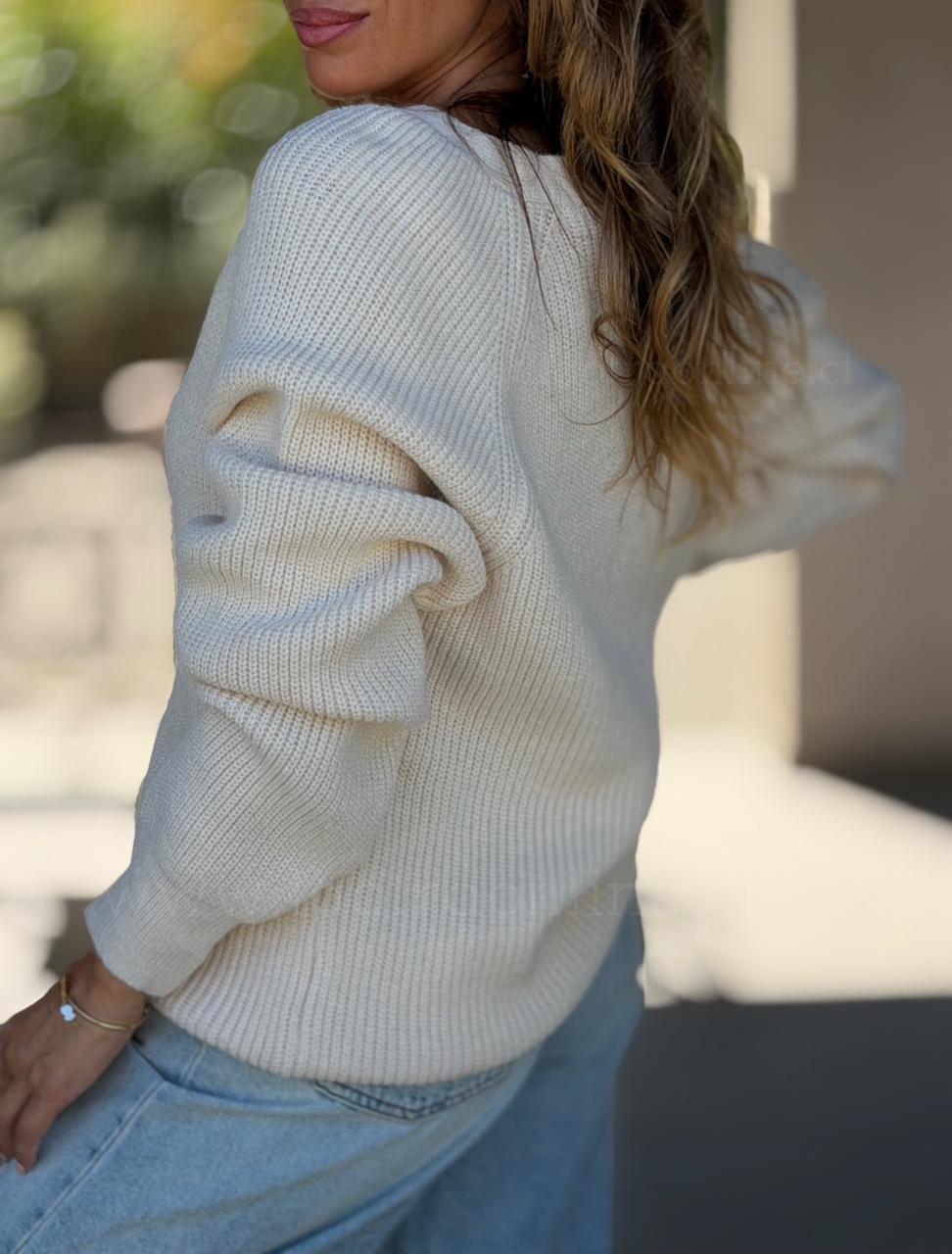 Chaleco Venecia crema