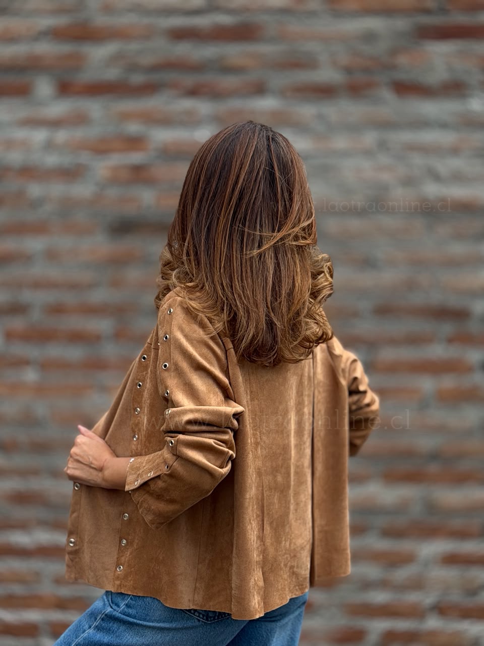 Chaqueta/sobrecamisa Suede camel